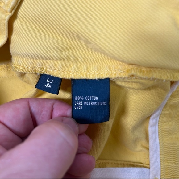 Ralph Lauren Yellow Flat Front Men's Shorts Size 34 - Picture 6 of 10